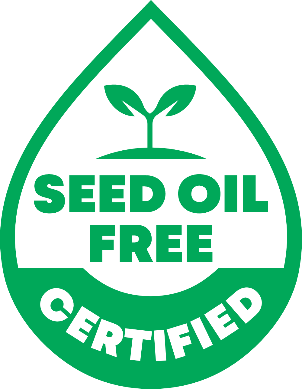 Seed oil free certified logo